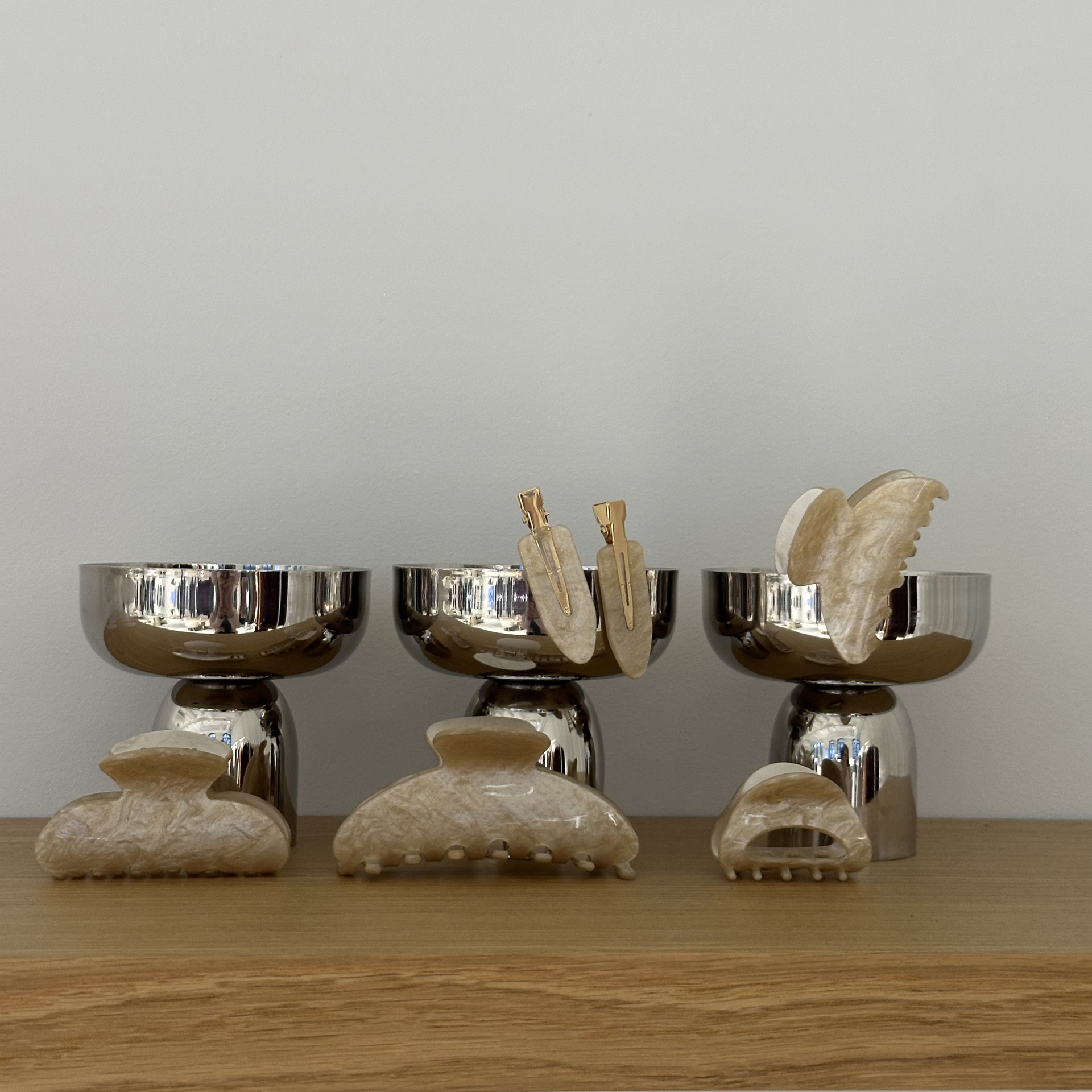 Hair Clip Champagne Large